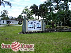 Yacht Club Colony Community Sign